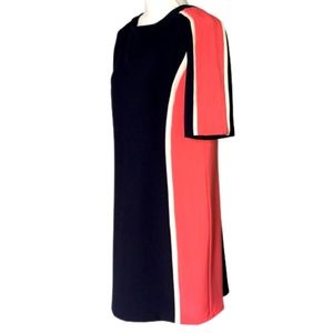 MAGGIE LONDON Scuba Colorblock Dress